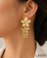 Metallic Flower Earring