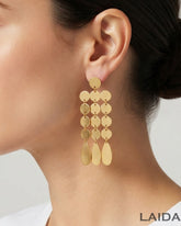Golden Chandelier Drop Earrings