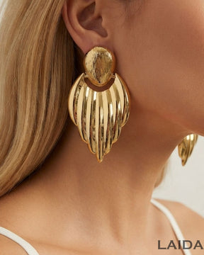 Metallic Leaf Earring