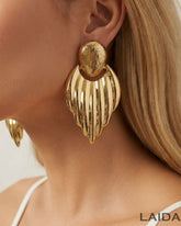 Metallic Leaf Earring