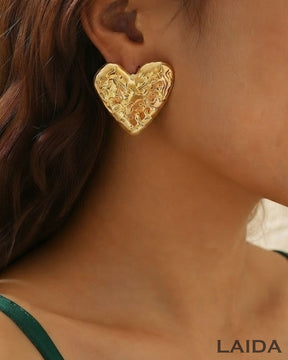 Heart Golden Earrings