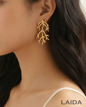 Golden Branch Earrings