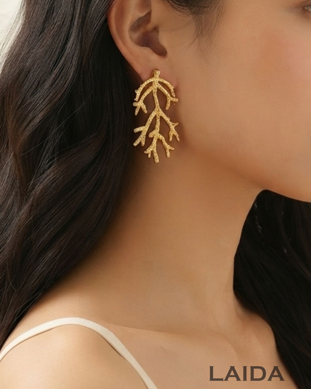 Golden Branch Earrings
