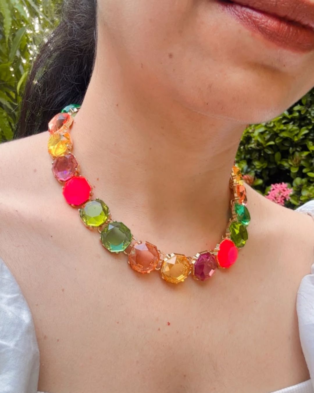Mais Multicolor Statement Necklace