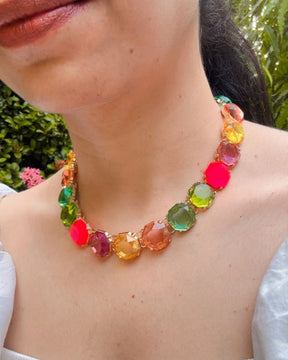 Mais Multicolor Statement Necklace