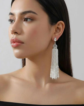 Pearl Tassels Drop Earrings