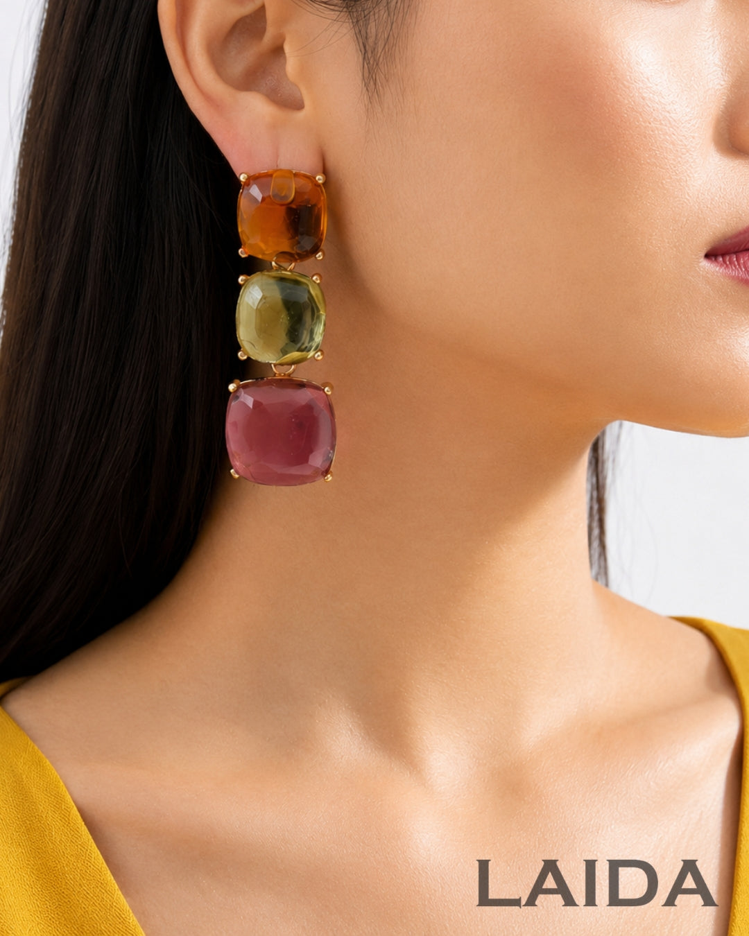 Maya Multicolor Statement Earrings