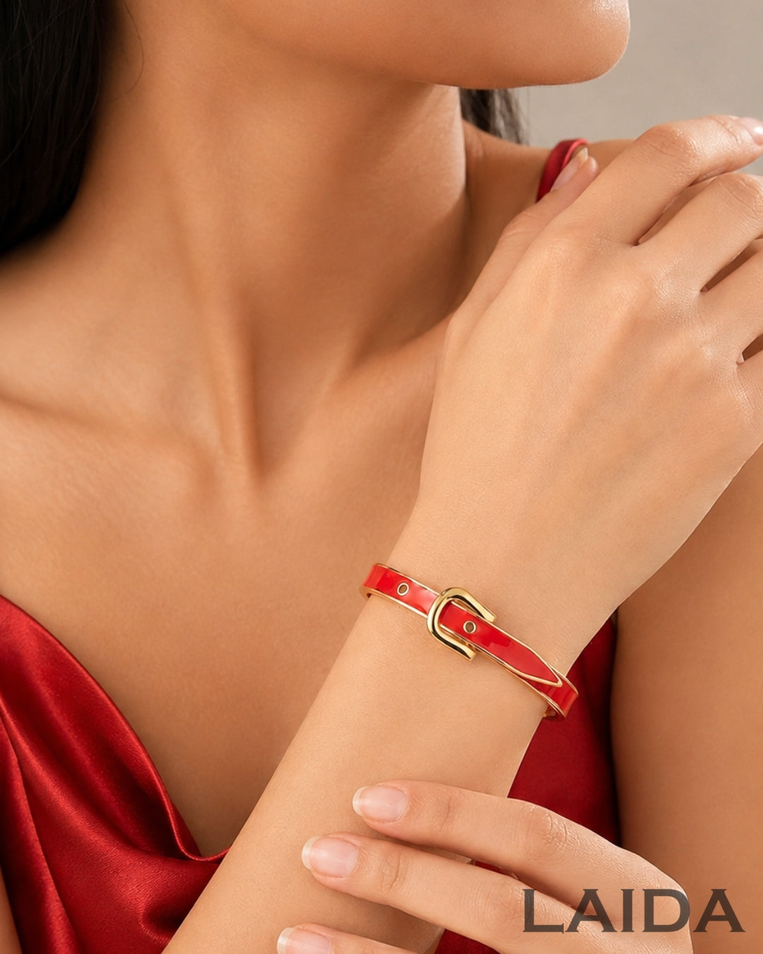 Red Belt Style Bracelet
