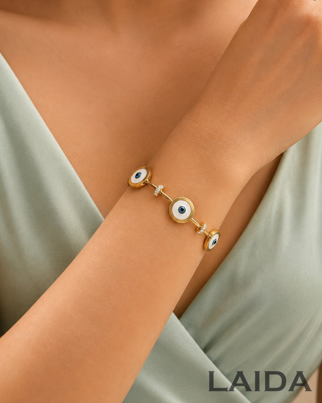 Viral Round Evil Eye Bracelet