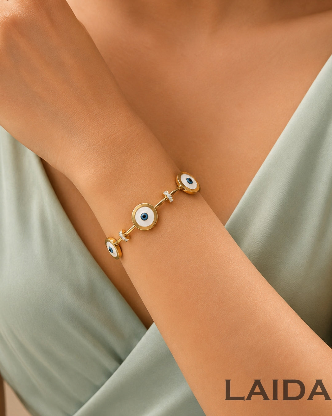 Viral Round Evil Eye Bracelet