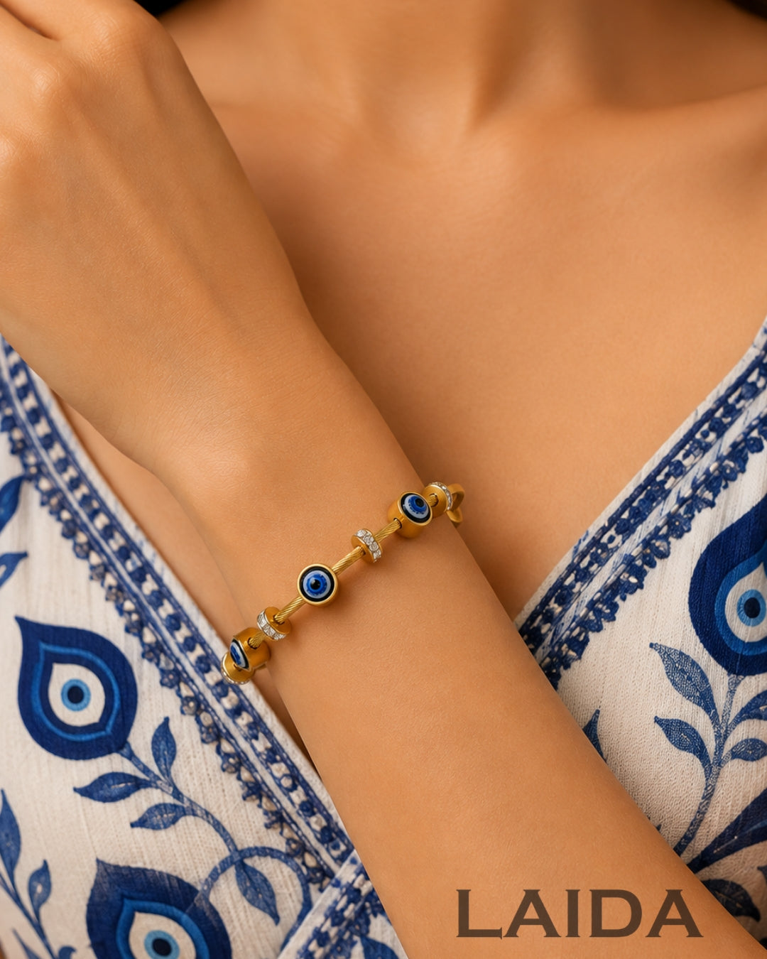 Zaya Golden Evil Eye - Bracelet