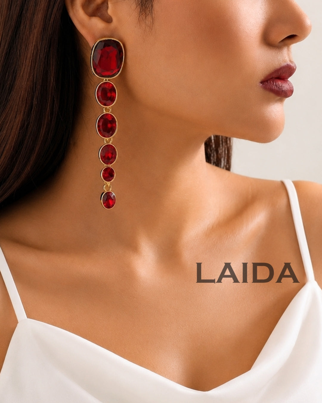 Maya Multicolor Crystal Statement Earrings