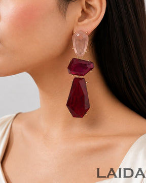 Maya Pink Statement Drop Earring