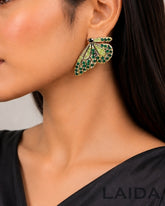 Butterfly Green Stud Earring