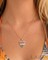 Multi Happy Heart Pendant