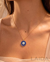 Blue Evil Eye Gold Plated Pendant