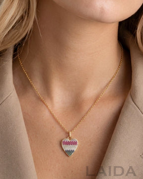 Multi Happy Heart Pendant