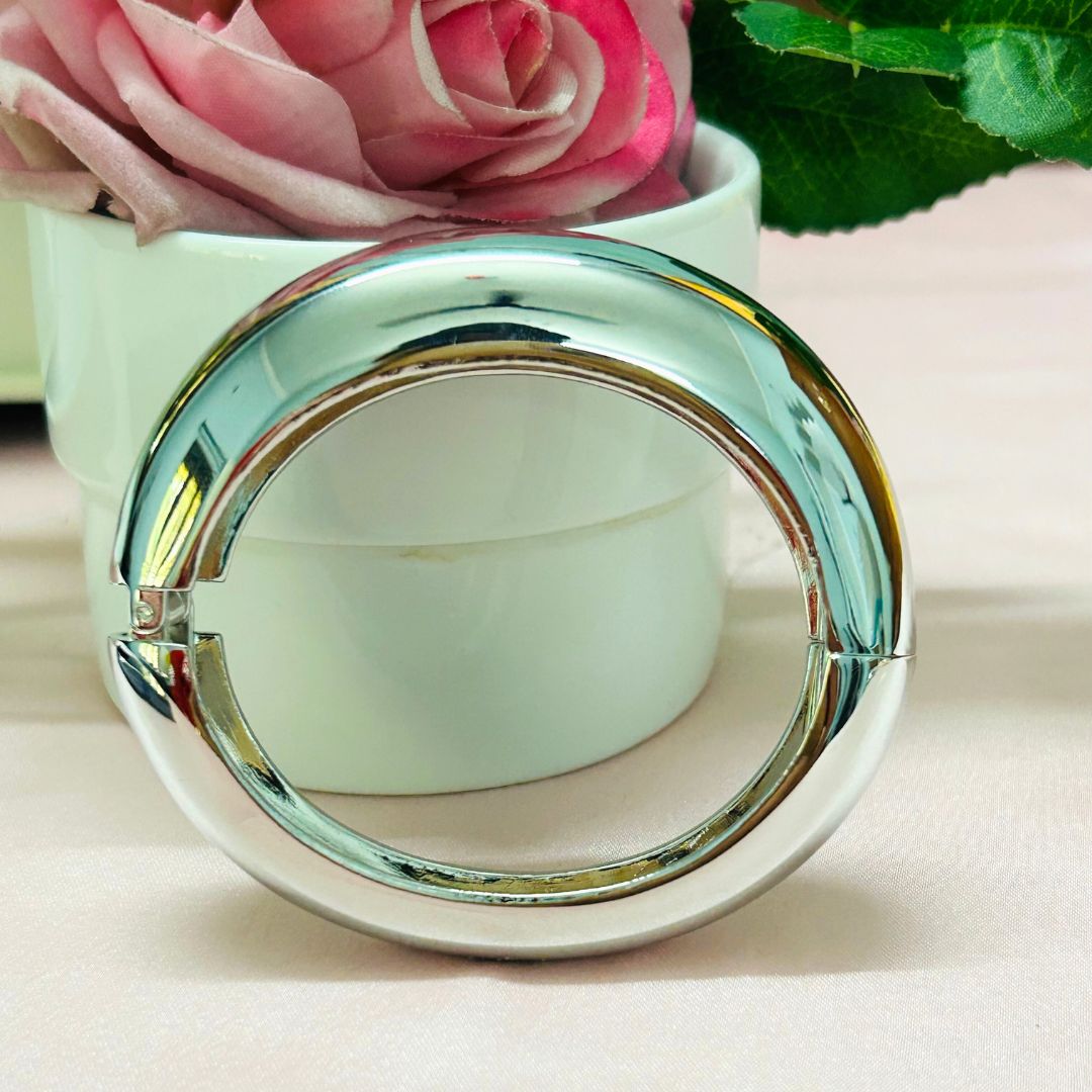 Silver Shiny Dome-Shaped Kada/Handcuff