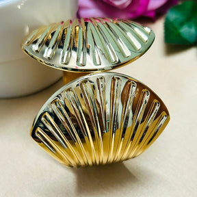 Golden Shiny Shell-Shaped Handcuff/Kada