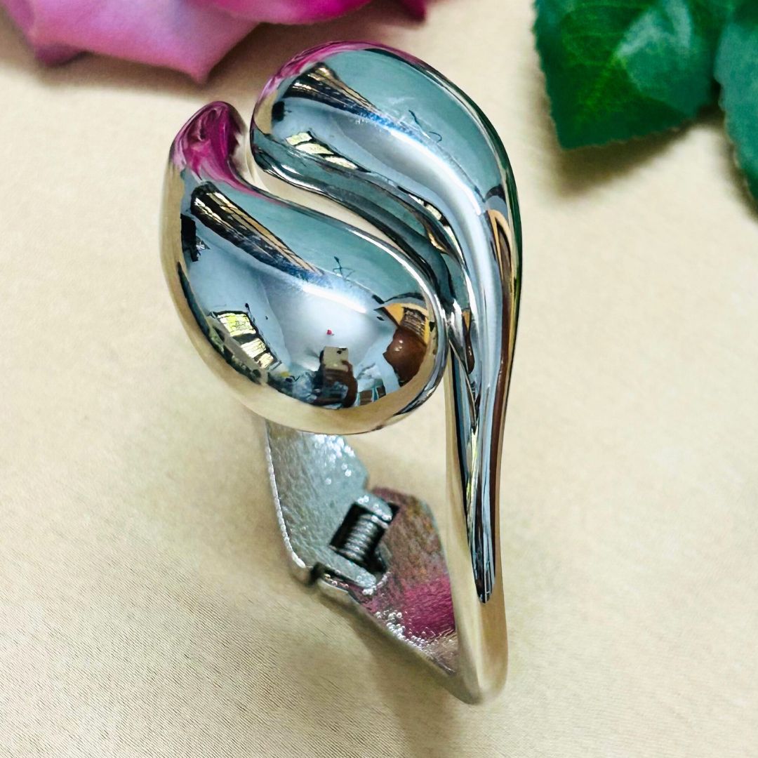 Silver Shiny Bold Openable Kada/Handcuff
