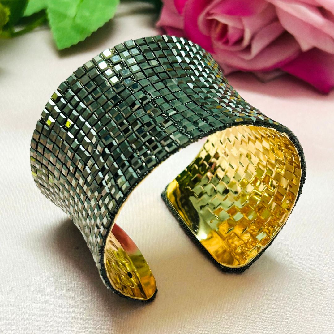 Bling Blogger Rhodium Handcuff / Kada