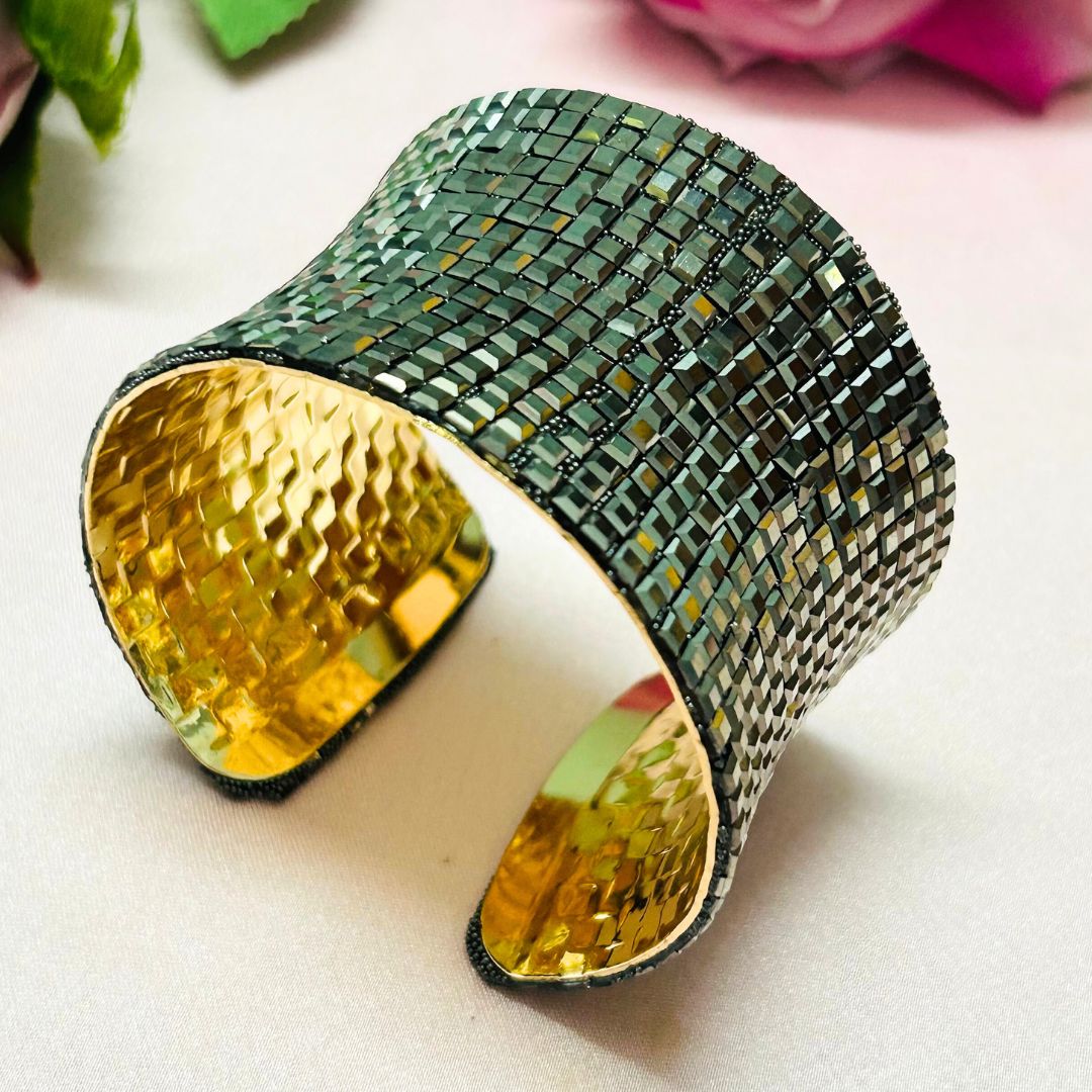 Bling Blogger Rhodium Handcuff / Kada