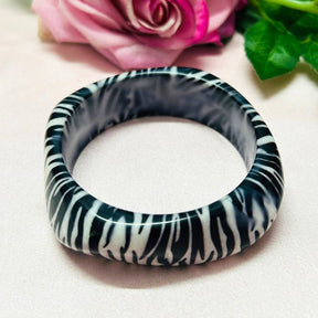 Zebra Resin Bracelet