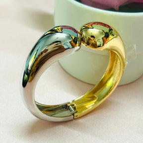 Half Golden Silver Openable kada/Cuff