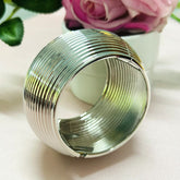Silver Ripple Broad Shiny Kada/Cuff