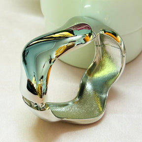 Silver Shiny Zig Zag Kada/Handcuff