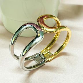 Half Golden Silver Openable kada/Cuff