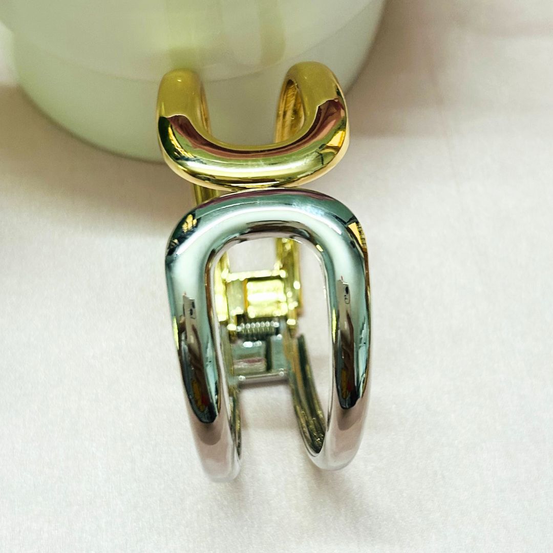 Half Golden Silver Openable kada/Cuff