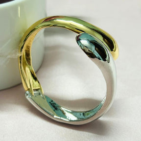 Half Golden Silver Openable kada/Cuff