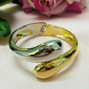 Half Golden Silver Openable kada/Cuff