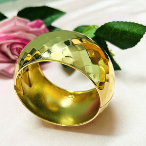 Golden Shiny Zigzag Openable Kada/Cuff