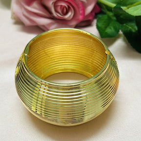 Golden Ripple Broad Shiny Kada/Cuff