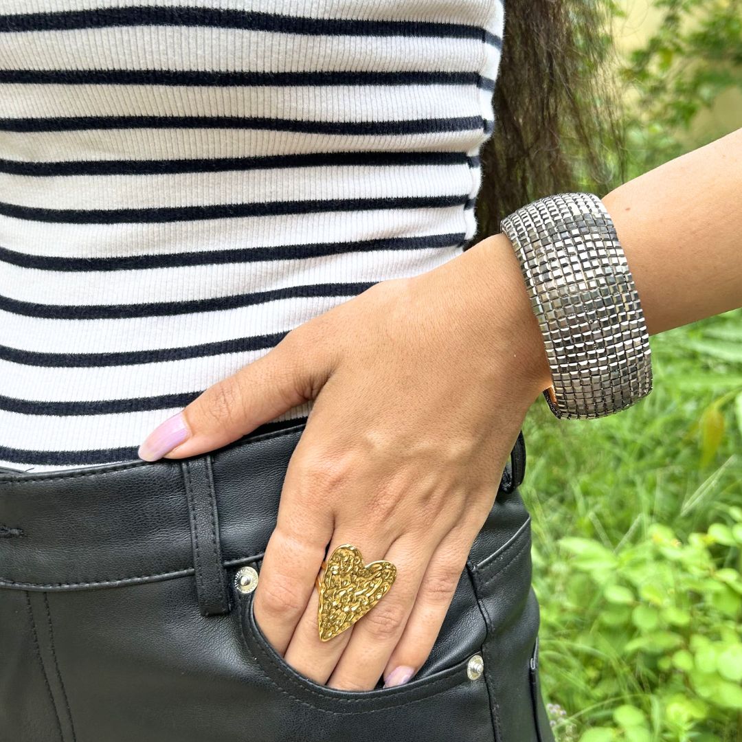 Bling Blogger Rhodium Handcuff