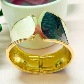 Half Black And White Openable kada/Cuff