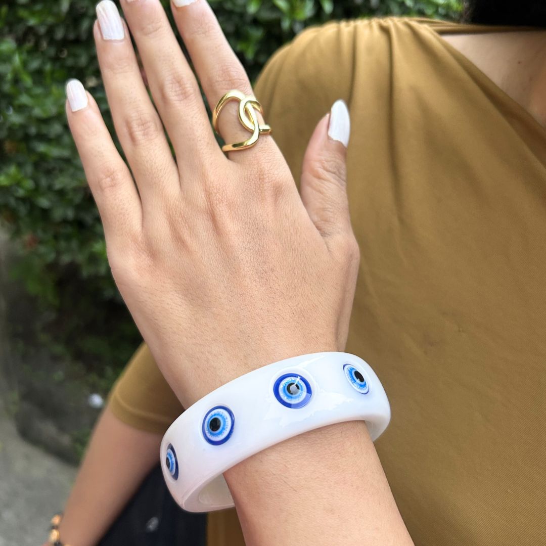 Evil Eye Resin Bracelet