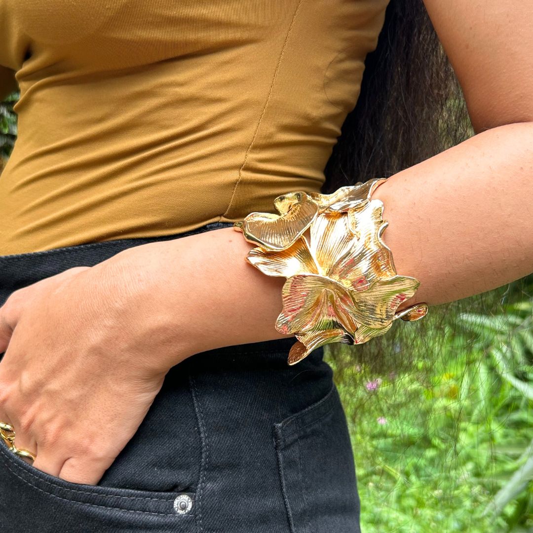 Golden Petal Crown Kada / Handcuff