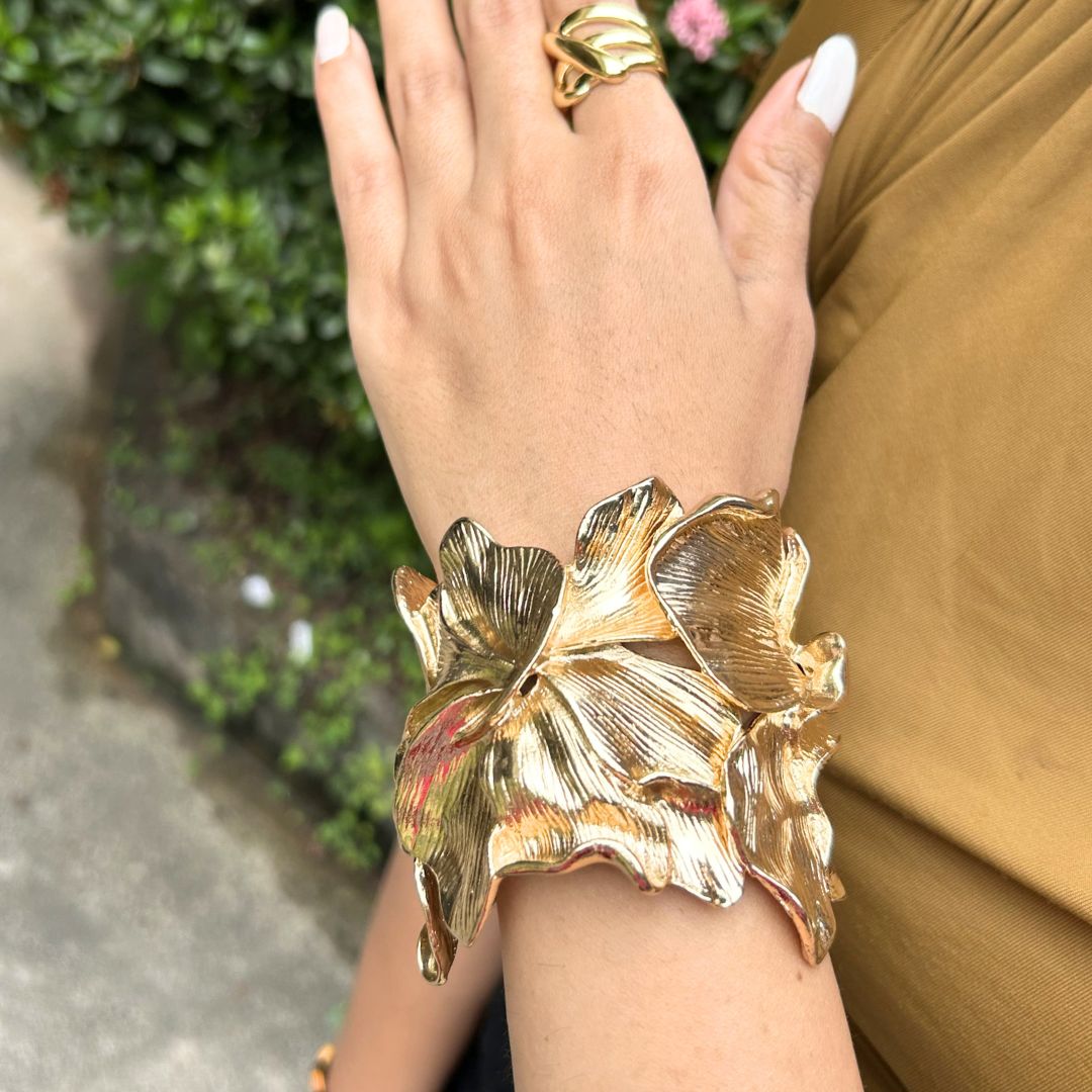 Golden Petal Crown Kada / Handcuff
