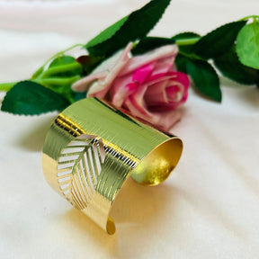 Golden Metalic Leaf Cut-out Handcuff