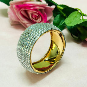 Bling Blogger Round Silver Handcuff