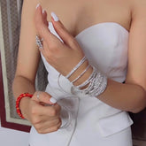 Statement Silver Spiral Bracelet