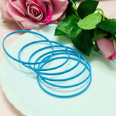 Turquoise Bangles - Pack Of 6