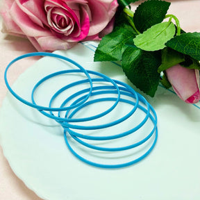 Turquoise Bangles - Pack Of 6
