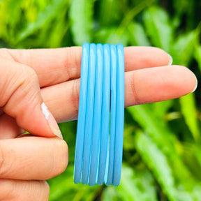 Turquoise Bangles - Pack Of 6