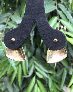 Blue Wave Triangle Stud Earrings