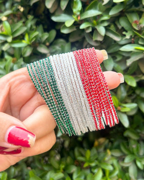 Stretchable Christmas Classic Trio Bracelet - Pack of 18