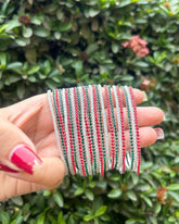 Stretchable Christmas Classic Trio Bracelet - Pack of 18